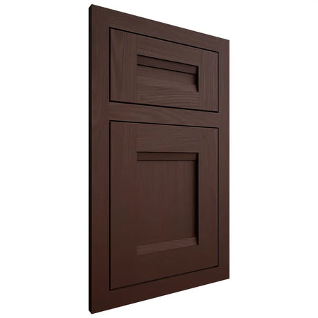Shiloh Cabinetry Flush Inset Bristol Alder Plain Cut Umber Door