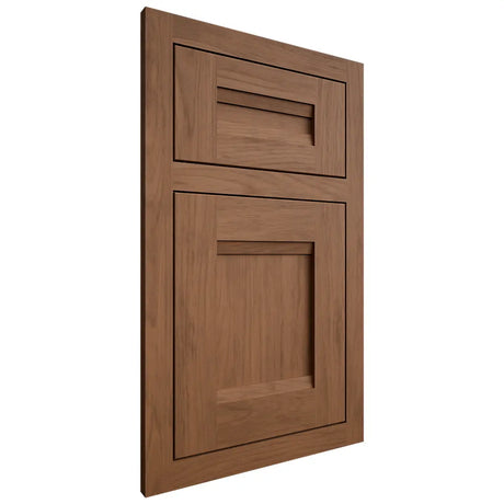 Shiloh Cabinetry Flush Inset Bristol Alder Plain Cut Walnut Door