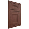 Shiloh Cabinetry Flush Inset Bristol Cherry Plain Cut Bourbon Door