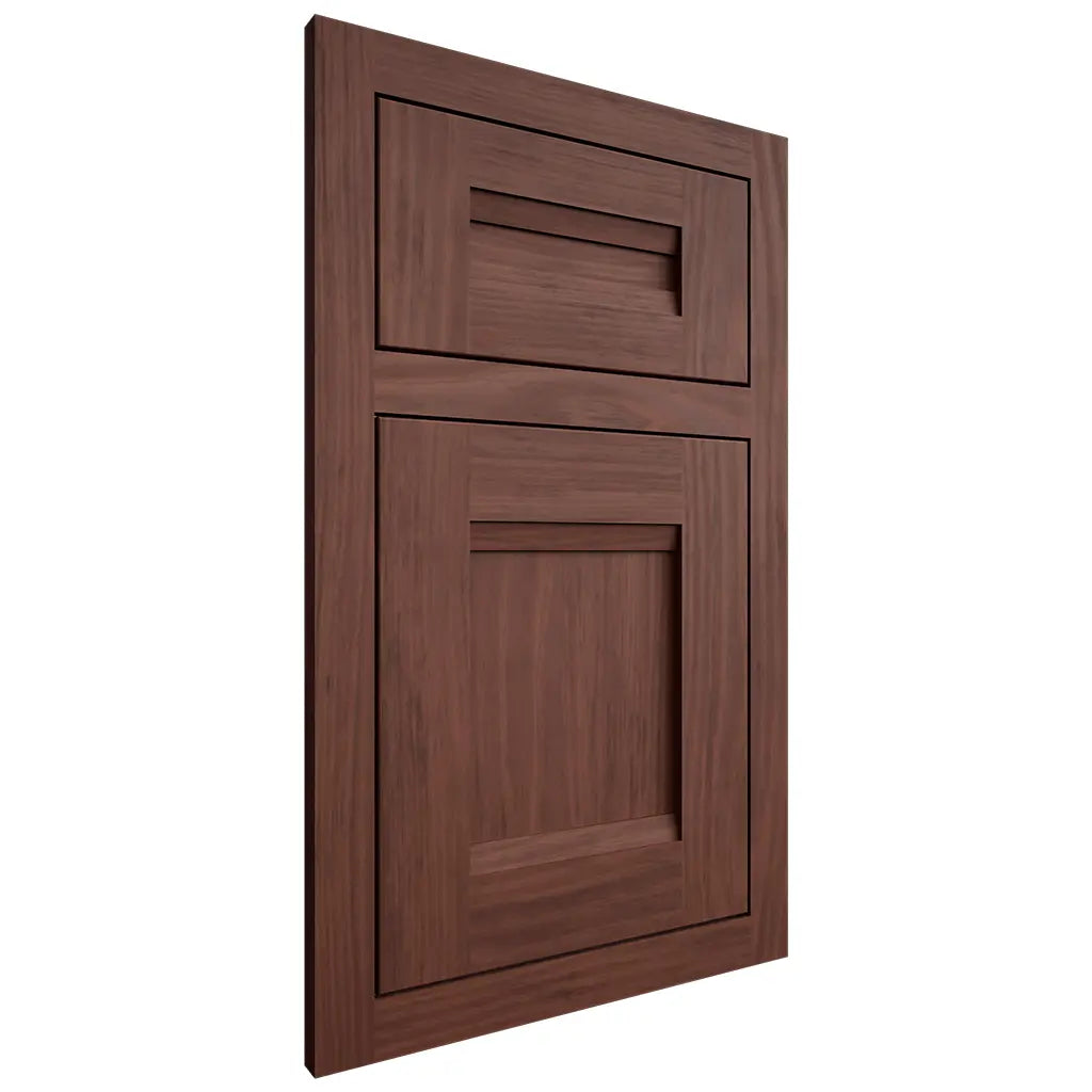 Shiloh Cabinetry Flush Inset Bristol Cherry Plain Cut Bourbon Door