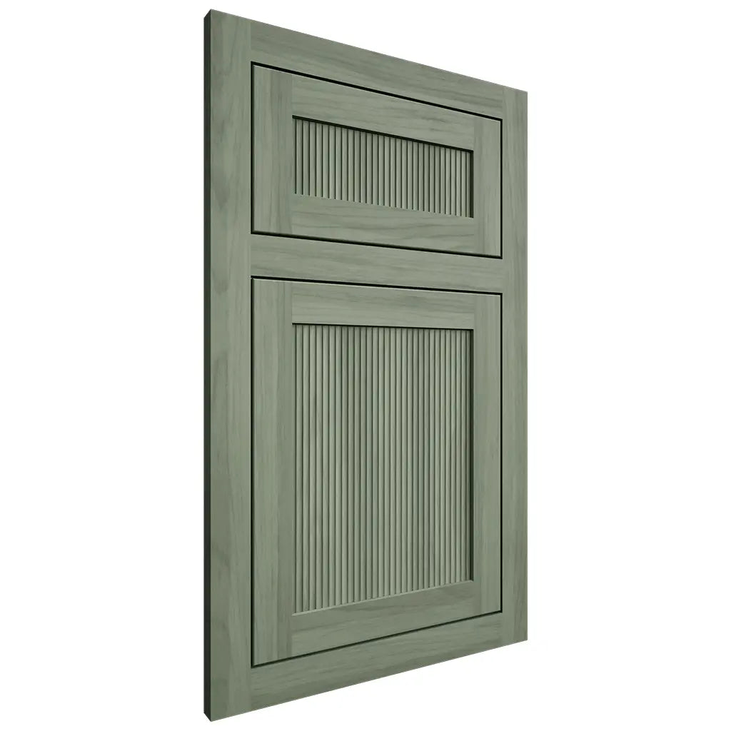 Shiloh Cabinetry Flush Inset Bristol Hickory Plain Cut Moss Door
