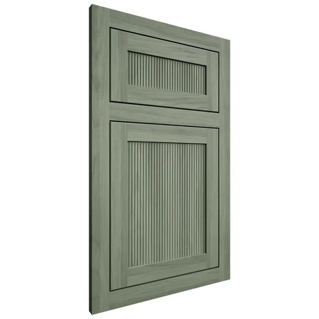 Shiloh Cabinetry Flush Inset Bristol Hickory Plain Cut Moss Door