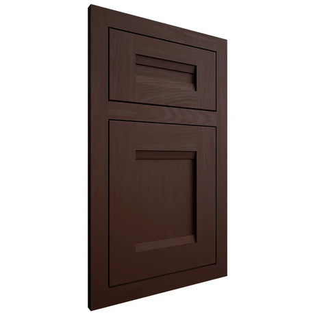 Shiloh Cabinetry Flush Inset Bristol Maple Plain Cut Cocoa Door