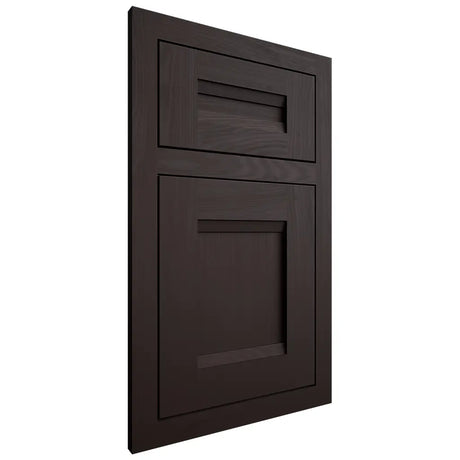 Shiloh Cabinetry Flush Inset Bristol Maple Plain Cut Espresso Door