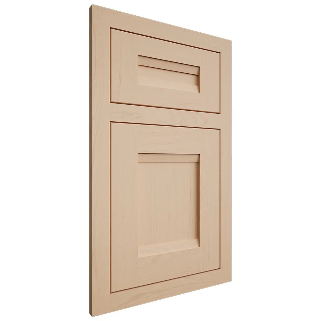 Shiloh Cabinetry Flush Inset Bristol Maple Plain Cut Natural Door