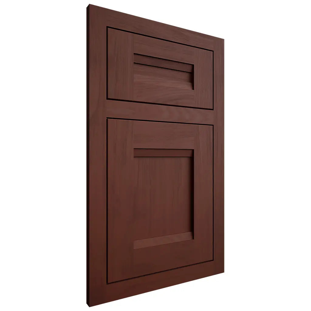 Shiloh Cabinetry Flush Inset Bristol Maple Plain Cut Sable Door