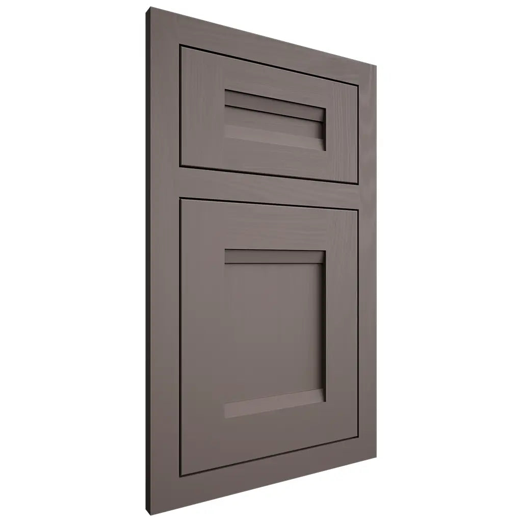 Shiloh Cabinetry Flush Inset Bristol Poplar Plain Cut Heatherstone Door