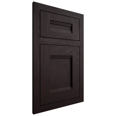 Shiloh Cabinetry Flush Inset Bristol Red Oak Plain Cut Espresso Door
