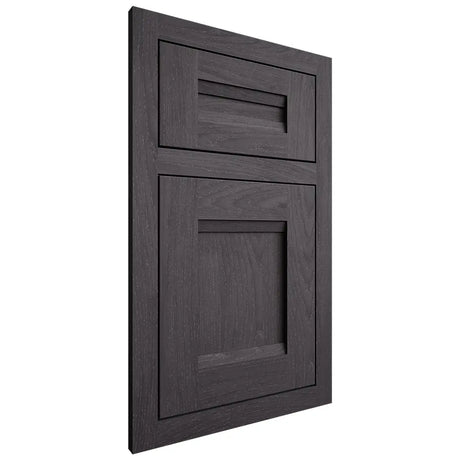 Shiloh Cabinetry Flush Inset Bristol Red Oak Plain Cut Harbor Door