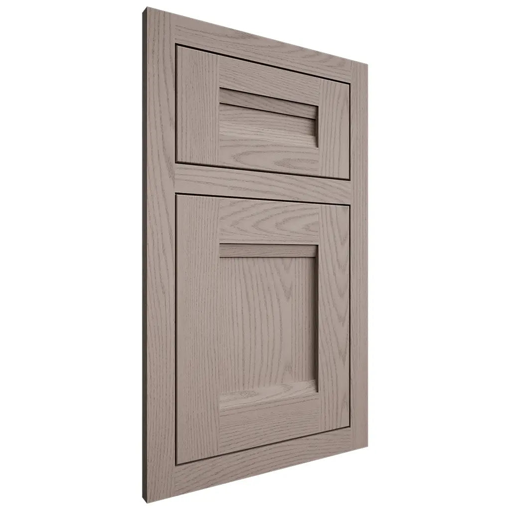 Shiloh Cabinetry Flush Inset Bristol Red Oak Plain Cut Sterling Door