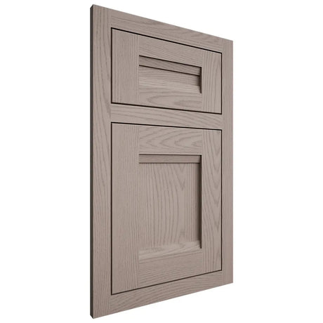 Shiloh Cabinetry Flush Inset Bristol Red Oak Plain Cut Sterling Door