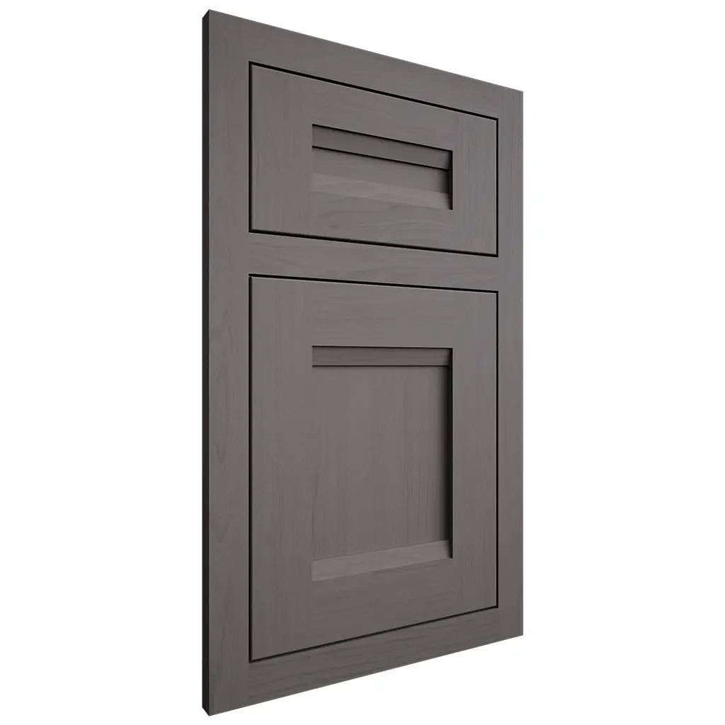 Shiloh Cabinetry Flush Inset Bristol Walnut Plain Cut Cadet Door