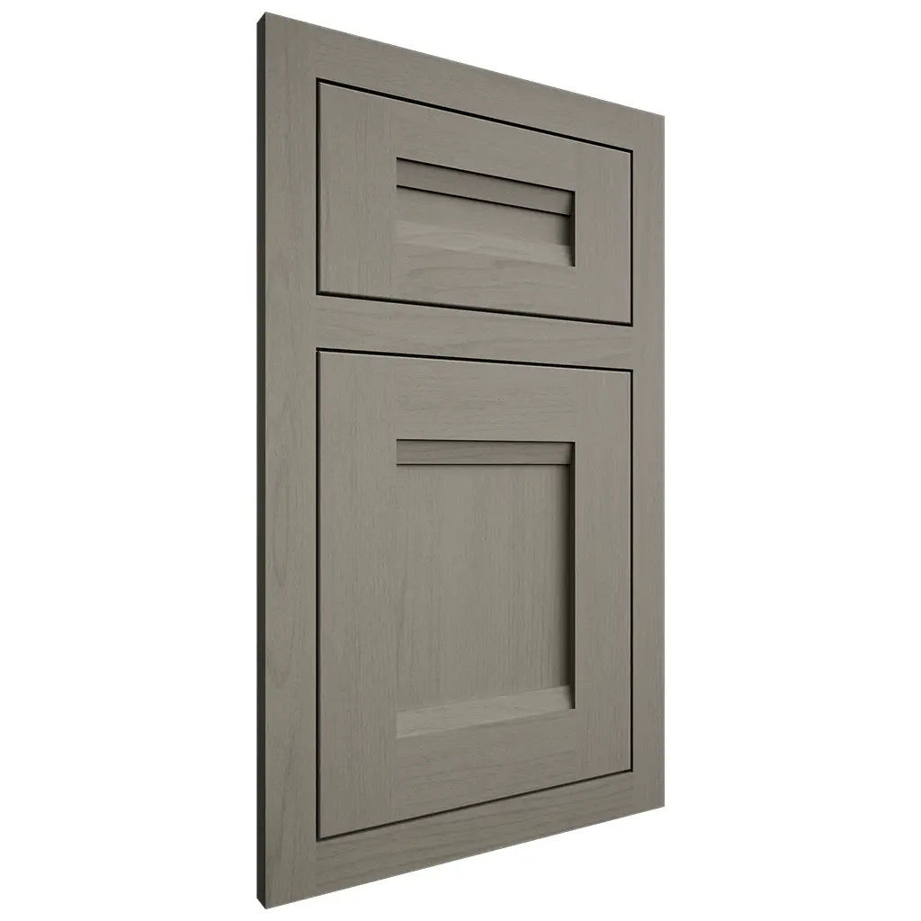 Shiloh Cabinetry Flush Inset Bristol Walnut Plain Cut Thyme Door