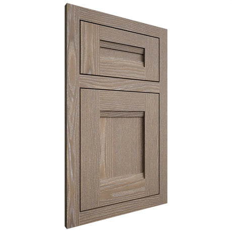 Shiloh Cabinetry Flush Inset Bristol White Oak Plain Cut Almond Door