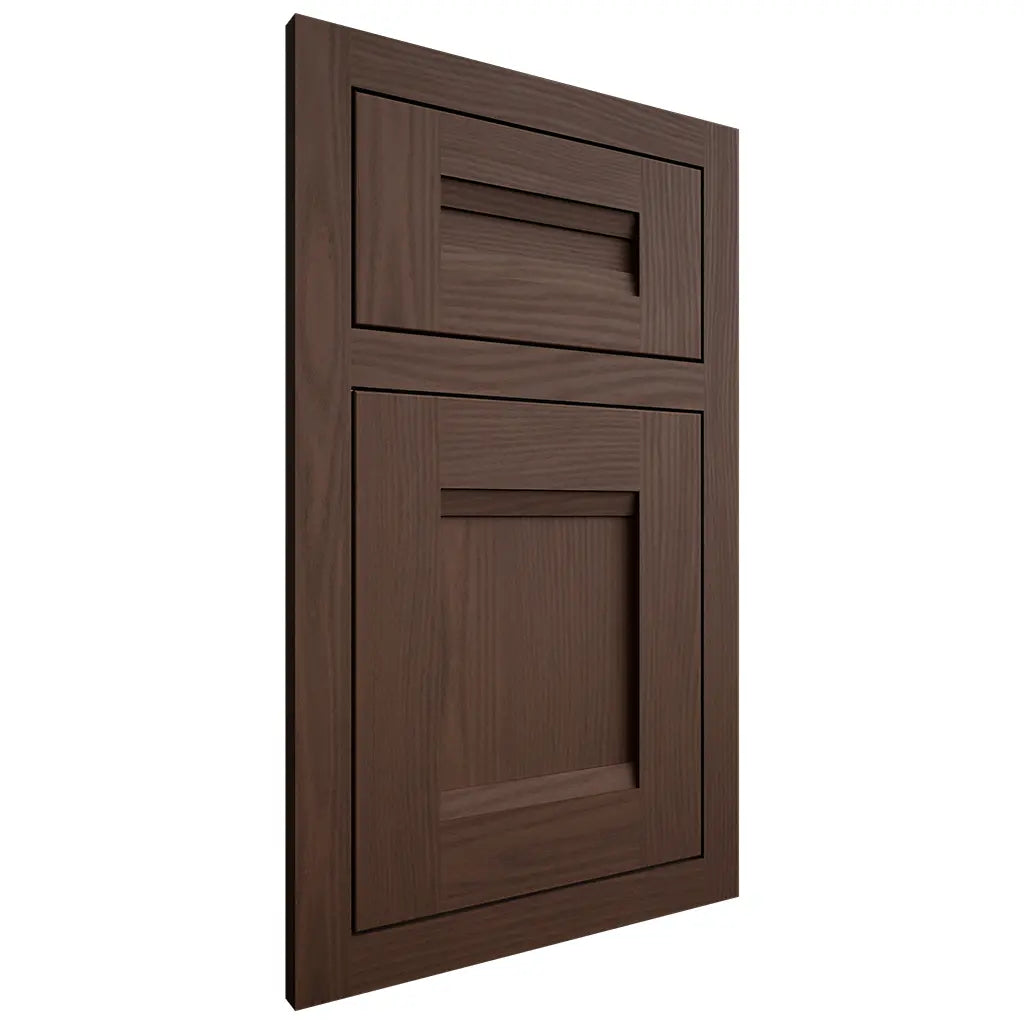 Shiloh Cabinetry Flush Inset Bristol White Oak Plain Cut Braun Door