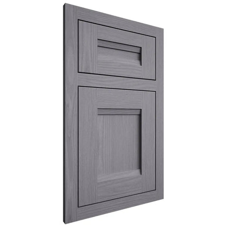 Shiloh Cabinetry Flush Inset Bristol White Oak Plain Cut Cadet Door
