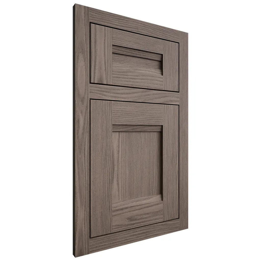 Shiloh Cabinetry Flush Inset Bristol White Oak Plain Cut Clay Door
