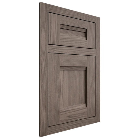 Shiloh Cabinetry Flush Inset Bristol White Oak Plain Cut Clay Door