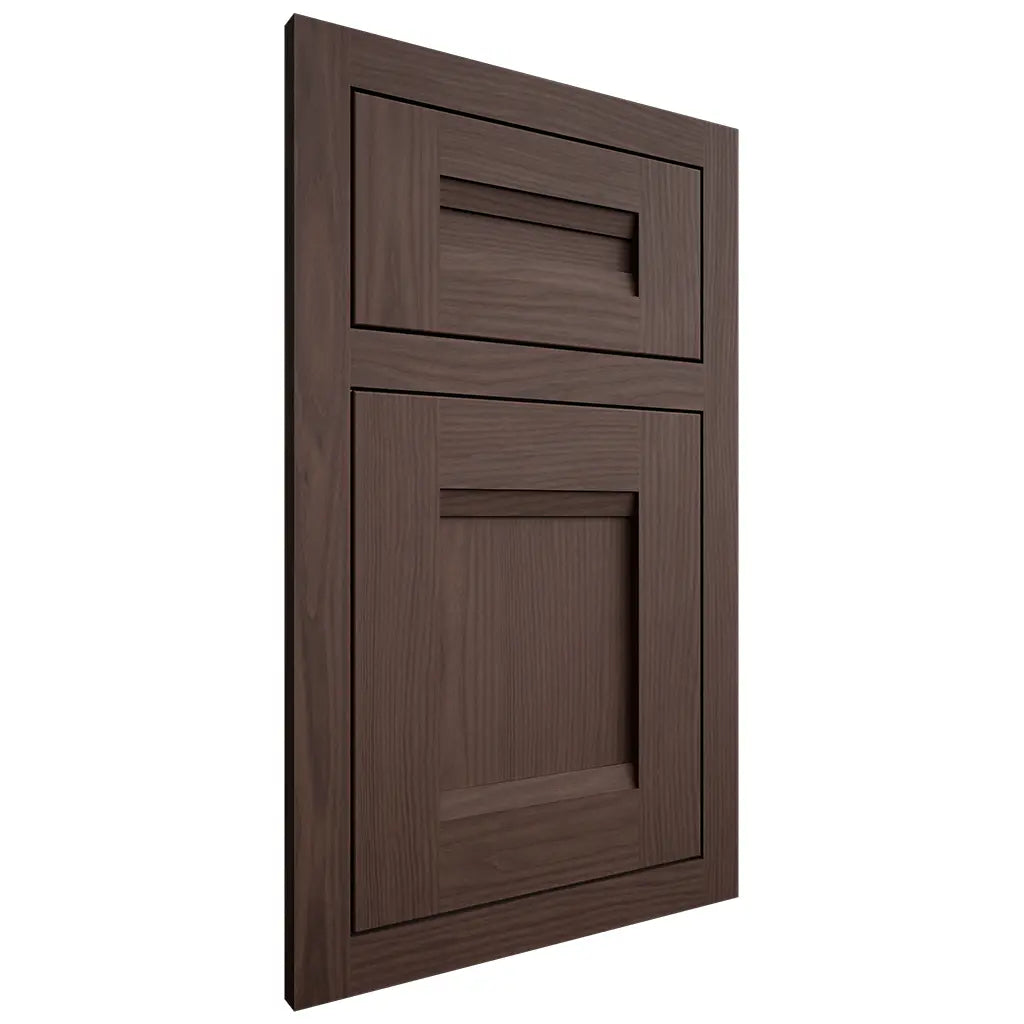Shiloh Cabinetry Flush Inset Bristol White Oak Plain Cut Dusk Door