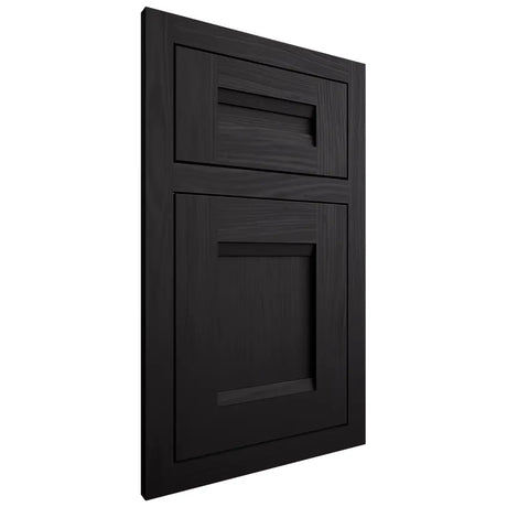 Shiloh Cabinetry Flush Inset Bristol White Oak Plain Cut Espresso Door