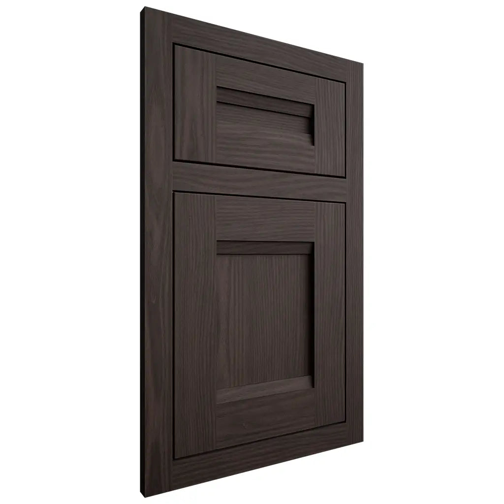 Shiloh Cabinetry Flush Inset Bristol White Oak Plain Cut Morel Door