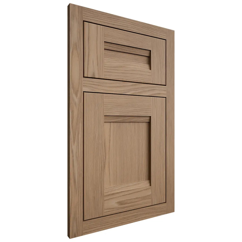 Shiloh Cabinetry Flush Inset Bristol White Oak Plain Cut Natural Door