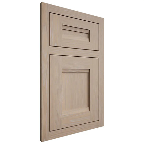 Shiloh Cabinetry Flush Inset Bristol White Oak Plain Cut Straw Door