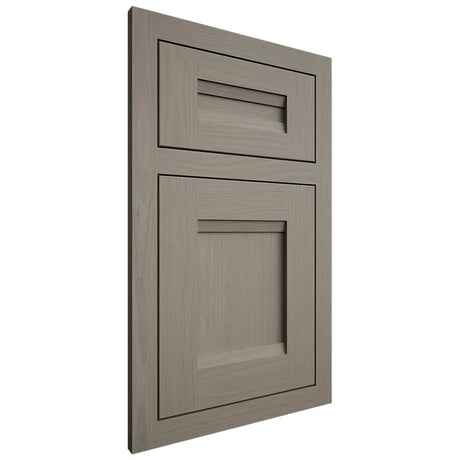 Shiloh Cabinetry Flush Inset Bristol White Oak Plain Cut Thyme Door