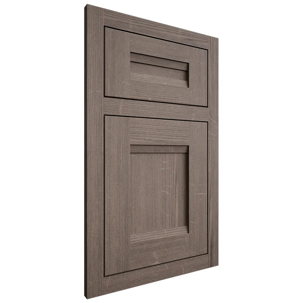 Shiloh Cabinetry Flush Inset Bristol White Oak Quarter Sawn Clay Door