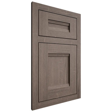 Shiloh Cabinetry Flush Inset Bristol White Oak Quarter Sawn Clay Door