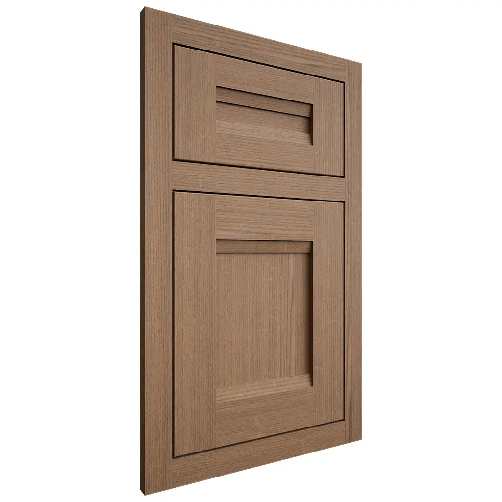 Shiloh Cabinetry Flush Inset Bristol White Oak Quarter Sawn Medium Door