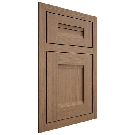 Shiloh Cabinetry Flush Inset Bristol White Oak Quarter Sawn Medium Door