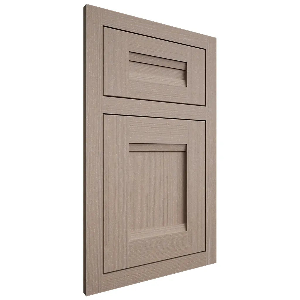 Shiloh Cabinetry Flush Inset Bristol White Oak Quarter Sawn Whitewash Door