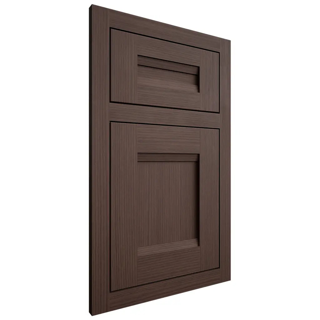 Shiloh Cabinetry Flush Inset Bristol White Oak Rift Cut Dusk Door
