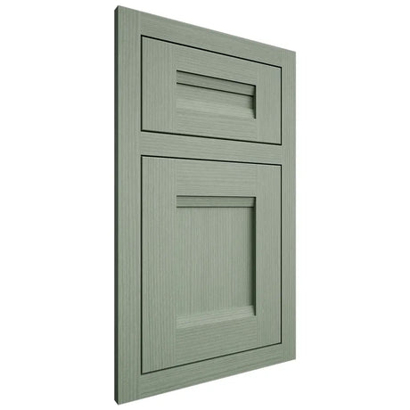 Shiloh Cabinetry Flush Inset Bristol White Oak Rift Cut Moss Door