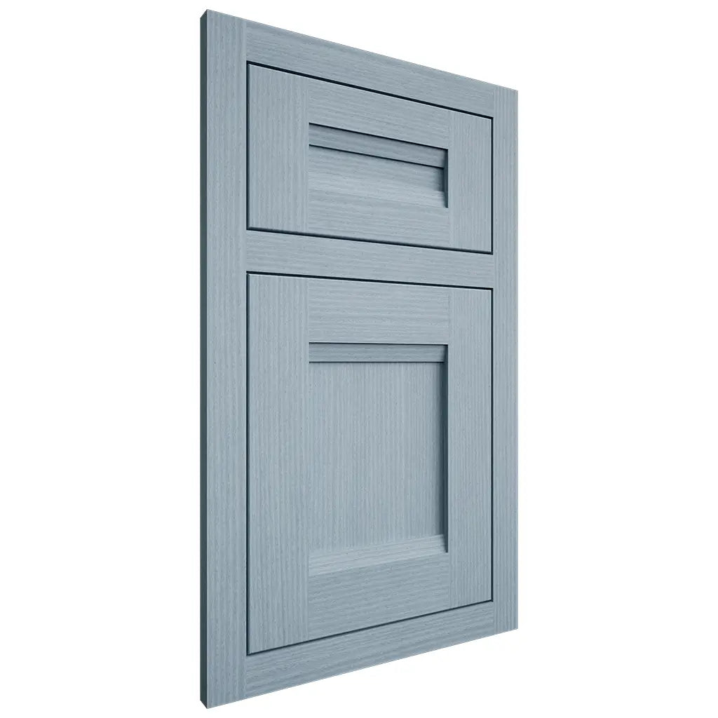 Shiloh Cabinetry Flush Inset Bristol White Oak Rift Cut Sky Door