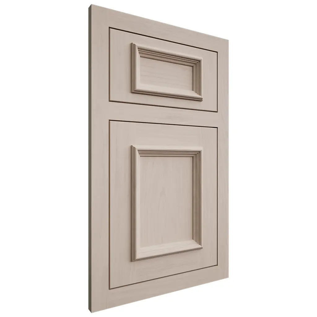 Shiloh Cabinetry Flush Inset Charleston Alder Plain Cut White Sands Door