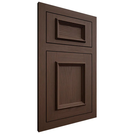 Shiloh Cabinetry Flush Inset Charleston White Oak Plain Cut Braun Door