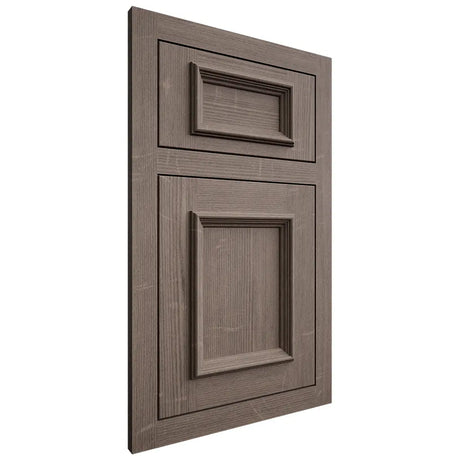 Shiloh Cabinetry Flush Inset Charleston White Oak Quarter Sawn Clay Door
