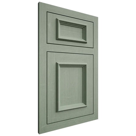 Shiloh Cabinetry Flush Inset Charleston White Oak Quarter Sawn Moss Door