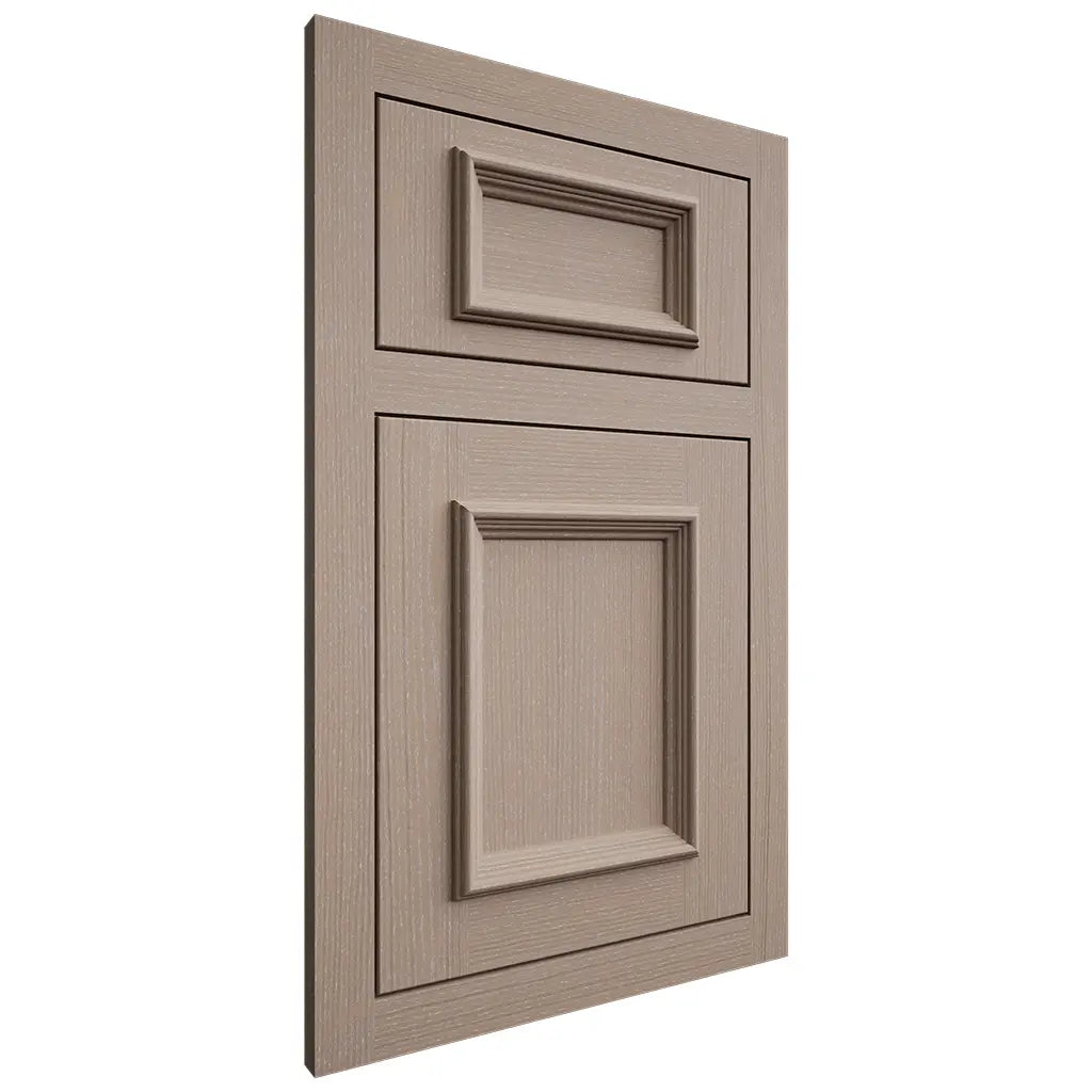 Shiloh Cabinetry Flush Inset Charleston White Oak Quarter Sawn Whitewash Door