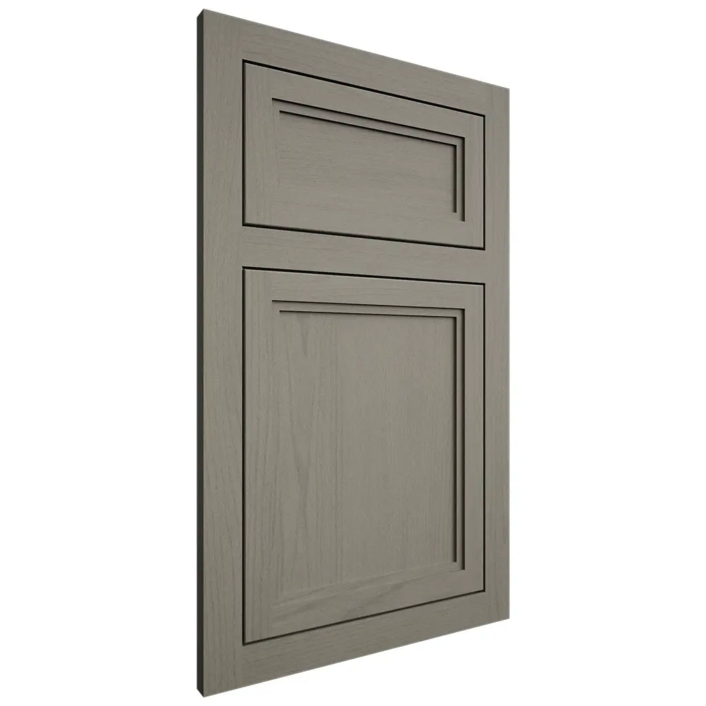 Shiloh Cabinetry Flush Inset Concord Walnut Plain Cut Thyme Door