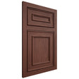 Shiloh Cabinetry Flush Inset Dalton Cherry Plain Cut Bourbon Door