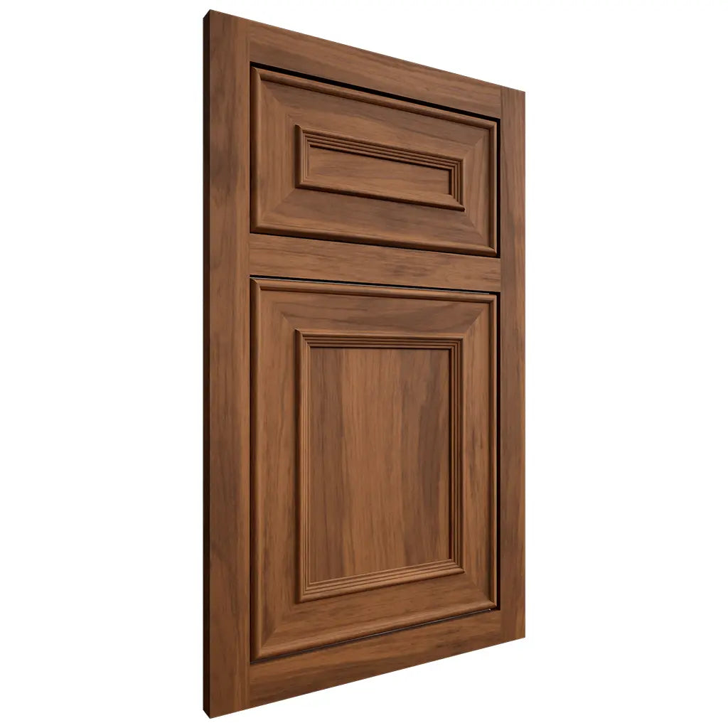 Shiloh Cabinetry Flush Inset Dalton Hickory Plain Cut Burnt Sugar Door