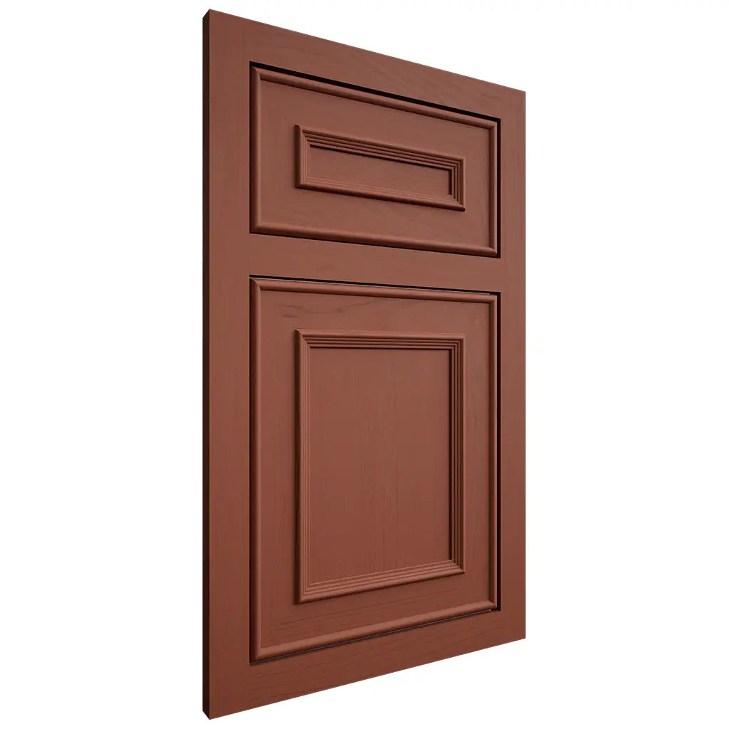 Shiloh Cabinetry Flush Inset Dalton Maple Plain Cut Cayenne Door