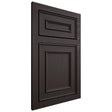 Shiloh Cabinetry Flush Inset Dalton Poplar Plain Cut Carbon Door