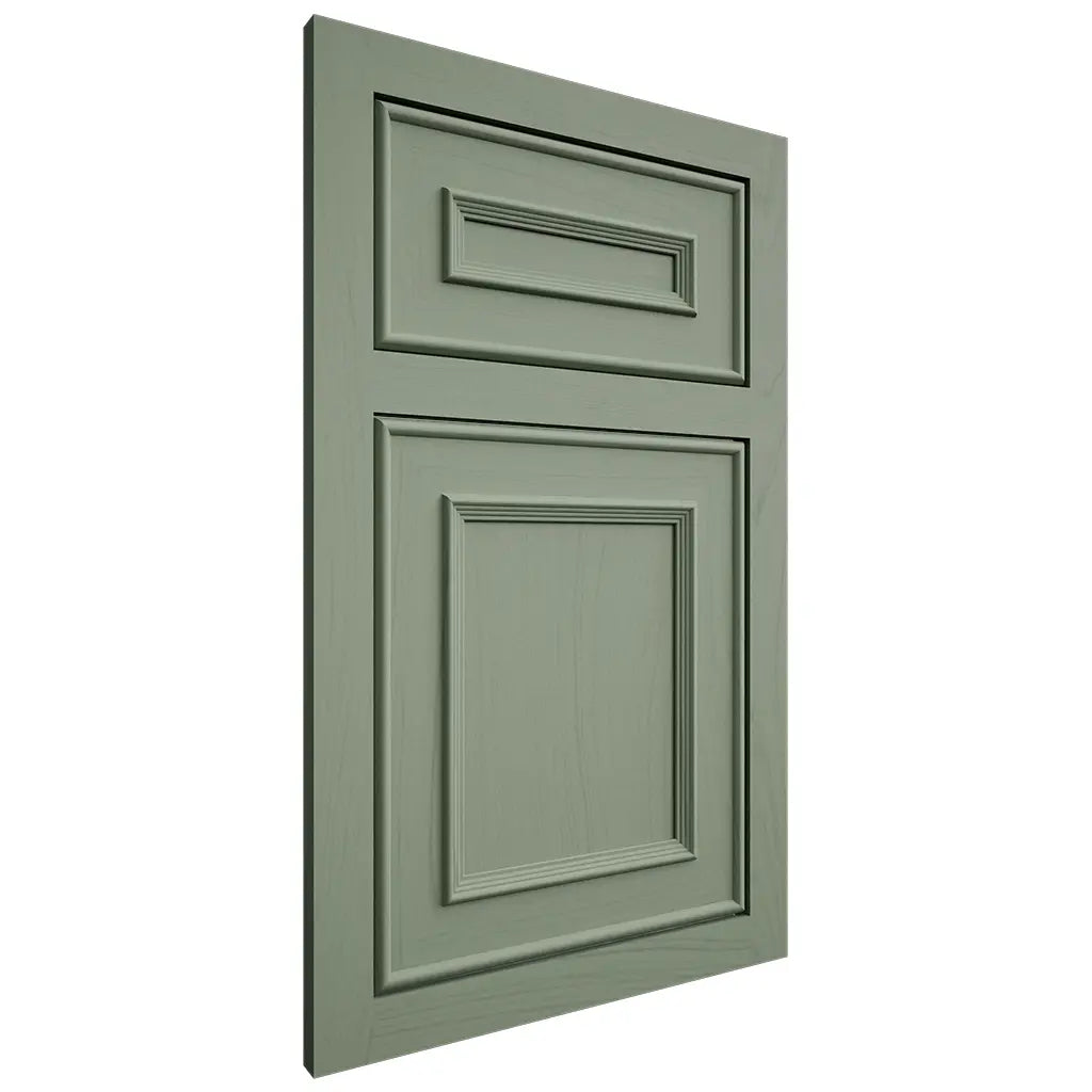 Shiloh Cabinetry Flush Inset Dalton Poplar Plain Cut Moss Door