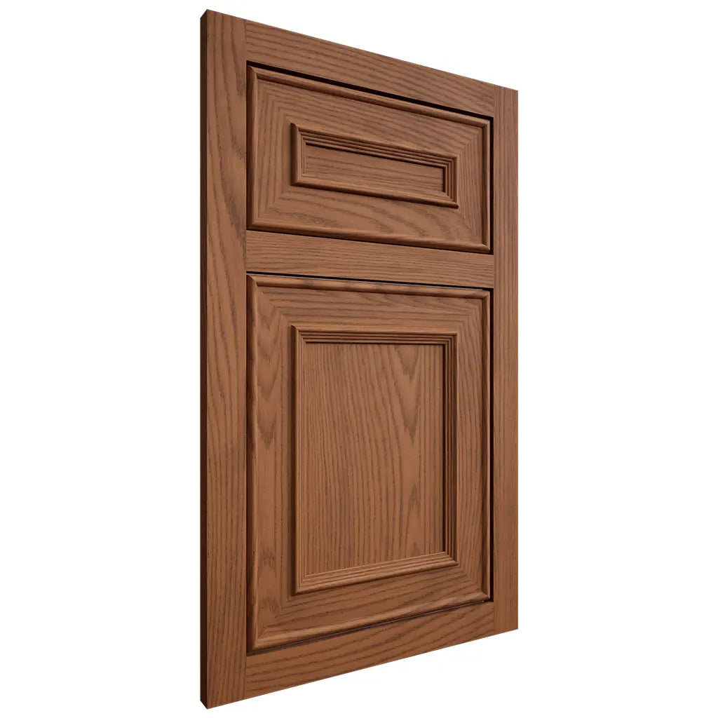 Shiloh Cabinetry Flush Inset Dalton Red Oak Plain Cut Braun Door