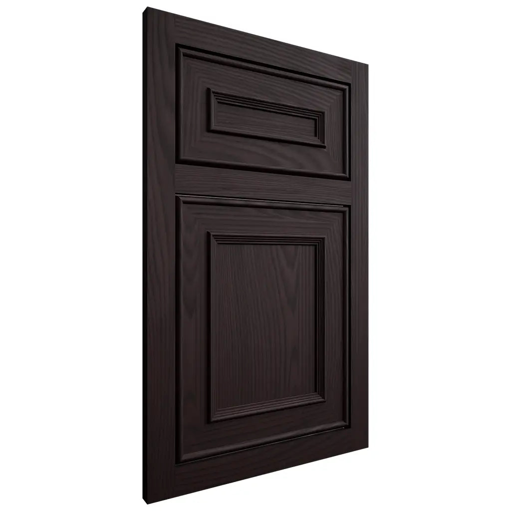 Shiloh Cabinetry Flush Inset Dalton Red Oak Plain Cut Espresso Door
