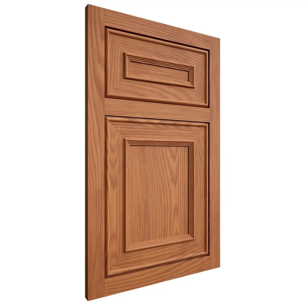 Shiloh Cabinetry Flush Inset Dalton Red Oak Plain Cut Harvest Door